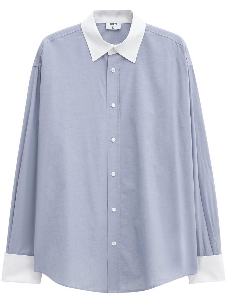 Filippa K Cotton Tuxedo Shirt Clothing in Grey