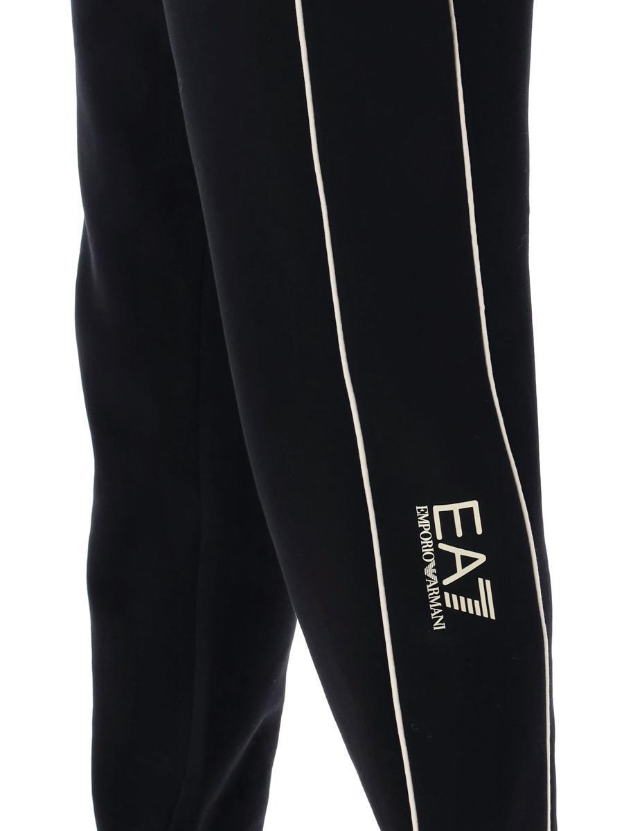 Ea7 Emporio Armani Logo-Printed Tapered Leg Pants