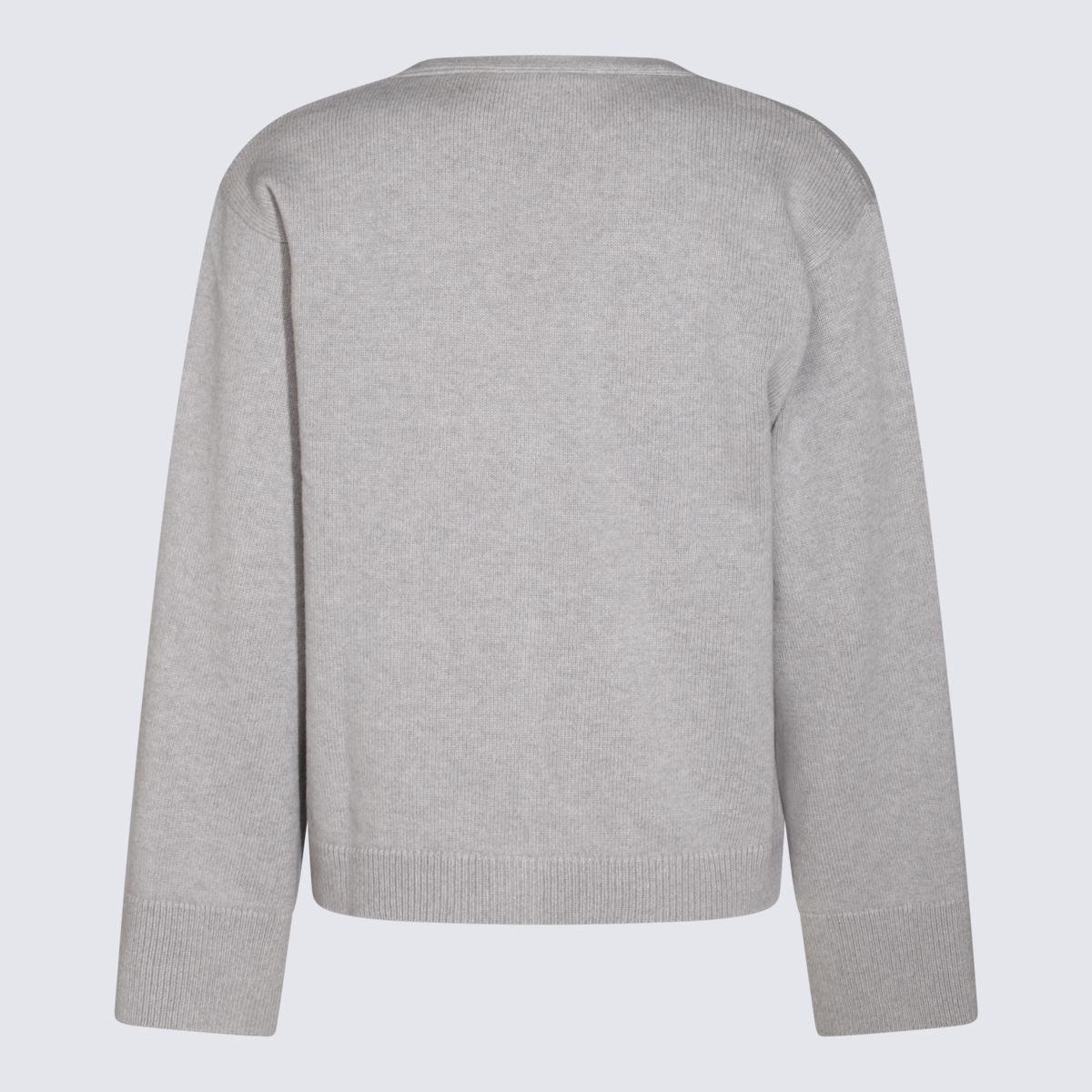 Antonelli Grey Wool Knitwear in Light Grey