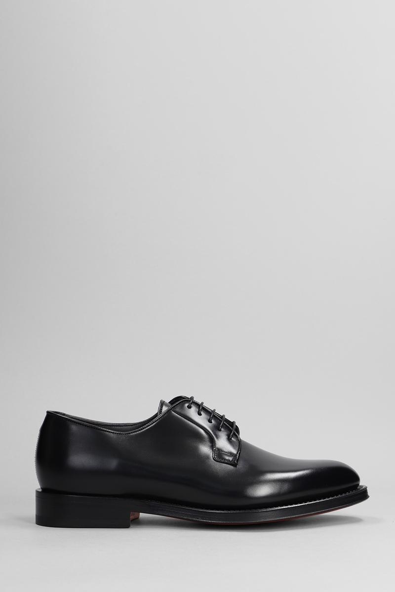 Santoni Ensley  Lace Up Shoes in Black