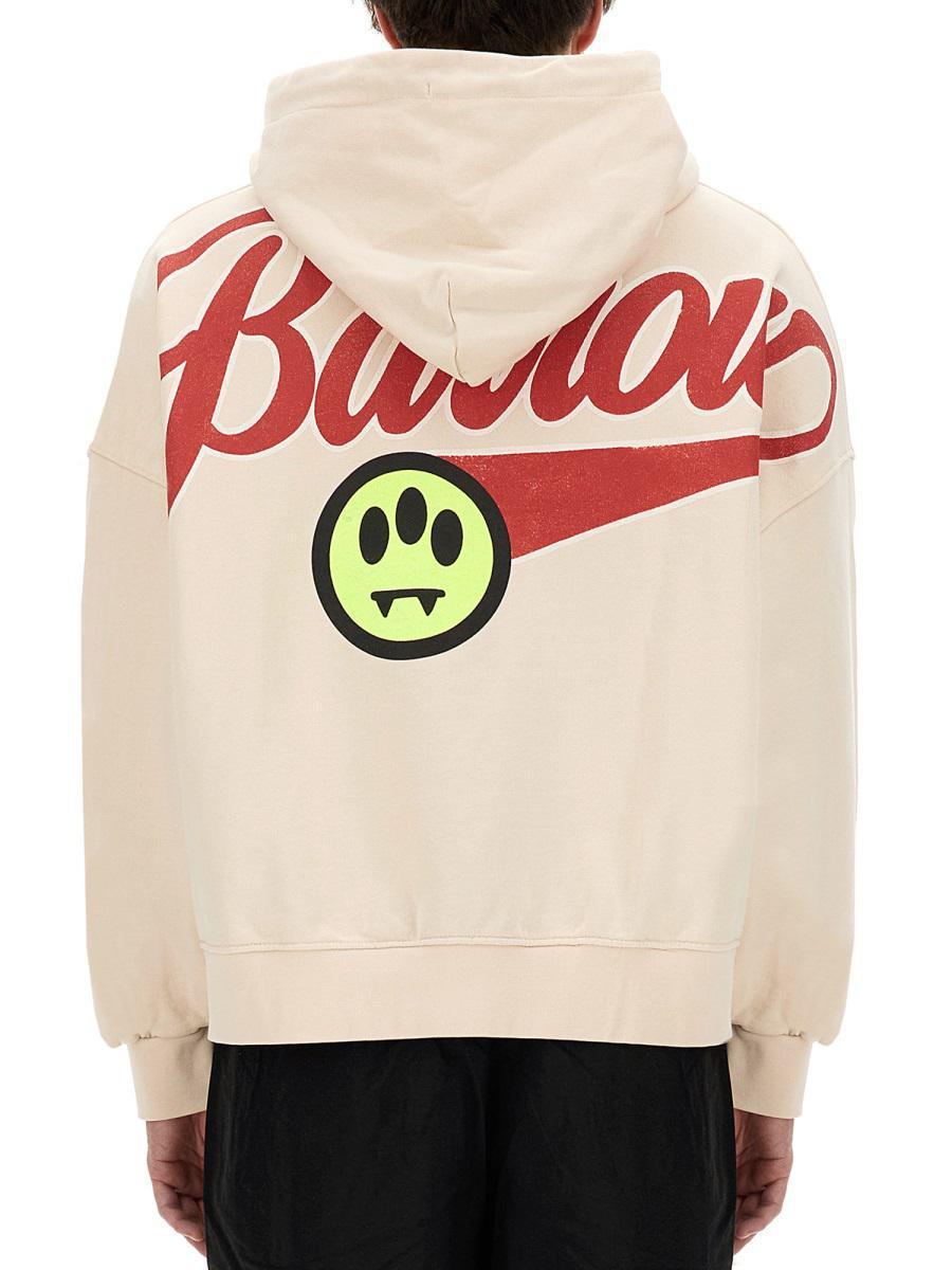 Barrow Sweatshirt With Logo Unisex in Beige