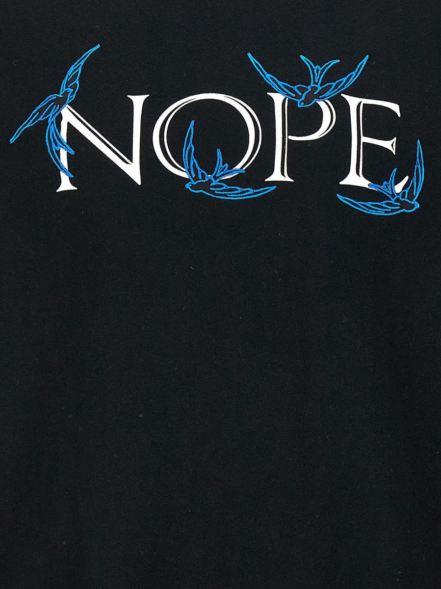 Undercover 'Nope' Sweatshirt in Black