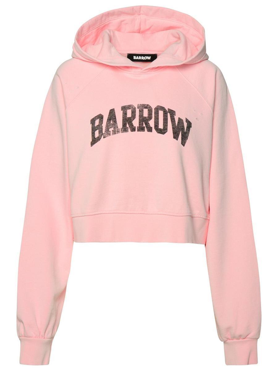 Barrow Pink Cotton Sweatshirt in Pink