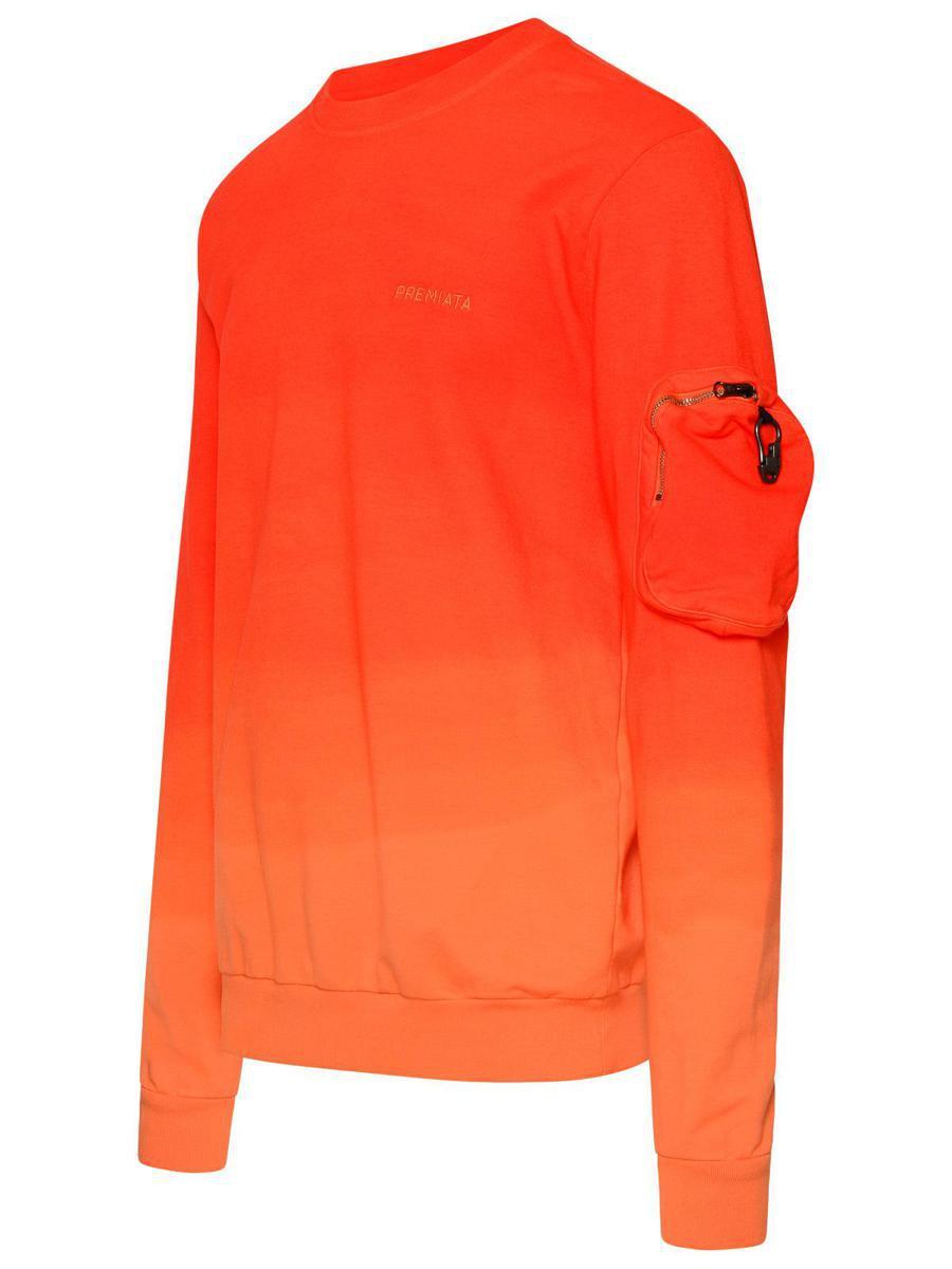 Premiata Nilo Sweatshirt In Orange Cotton in Orange