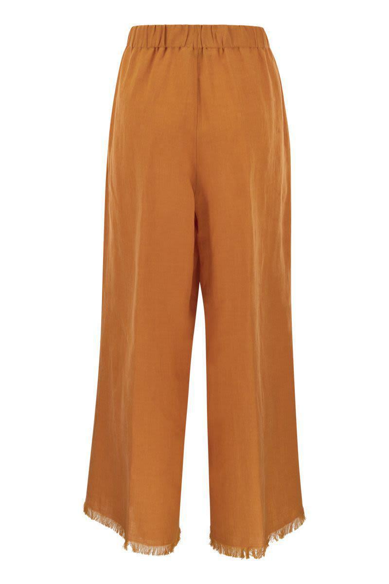 Antonelli Ryan - Loose Linen Trousers in Orange