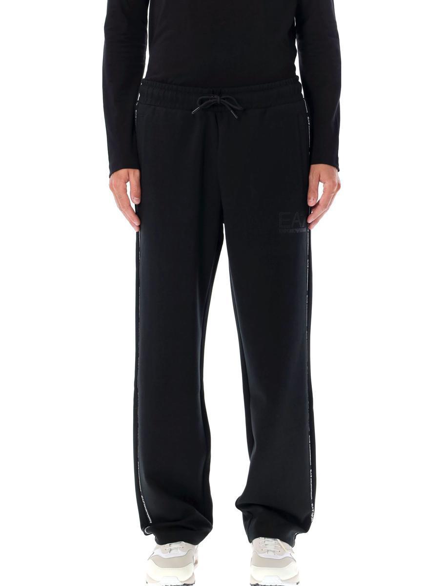 Ea7 Emporio Armani Logo-Tape Tapered Leg Pants