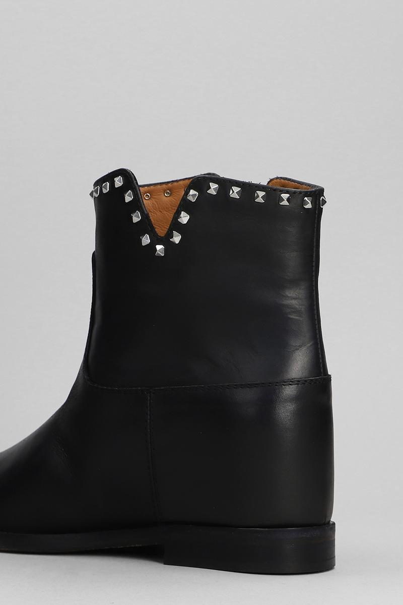 Via Roma 15 Ankle Boots Inside Wedge in Black