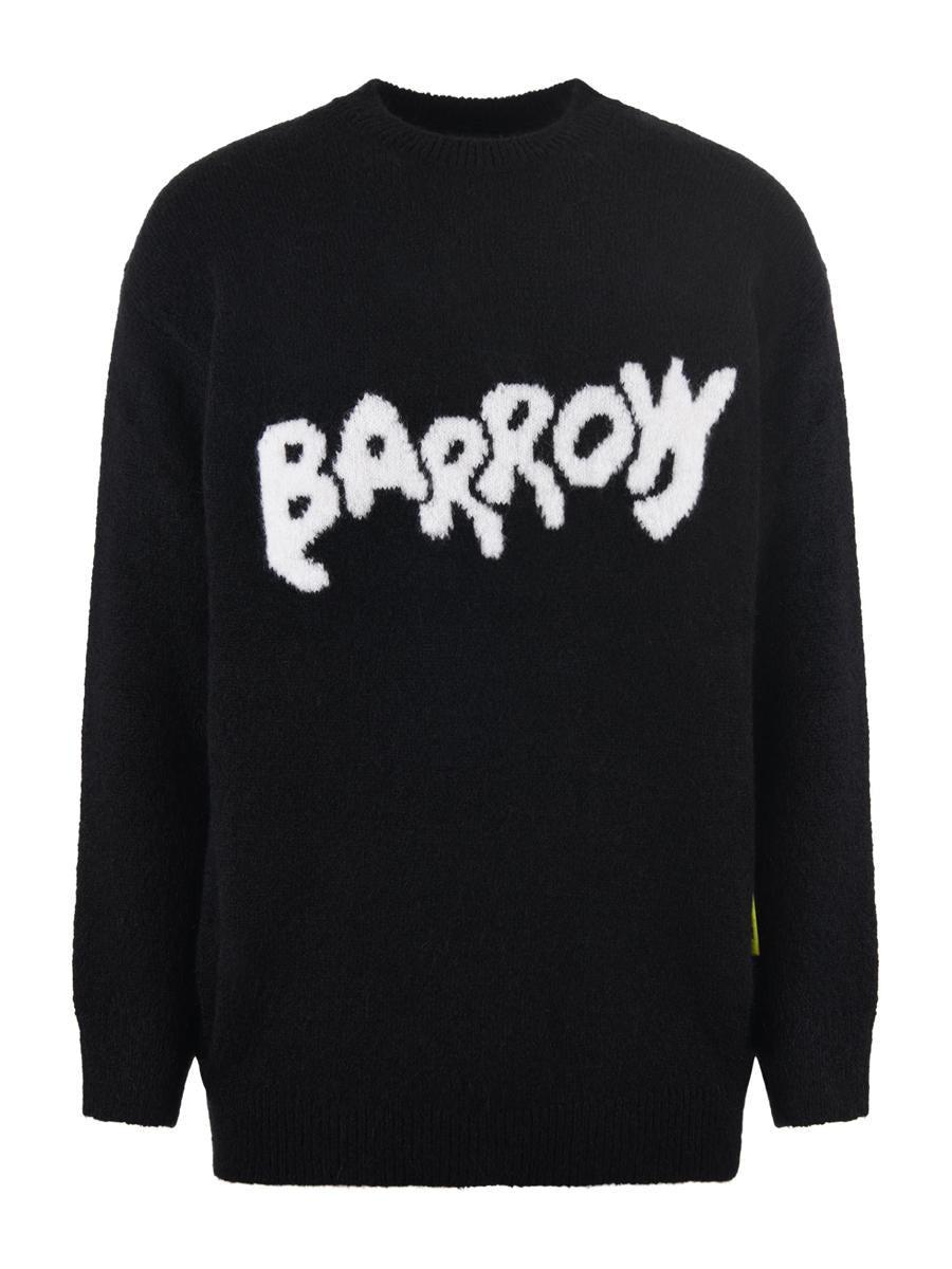 Barrow  Worsted Wool Blend Sweater in Black