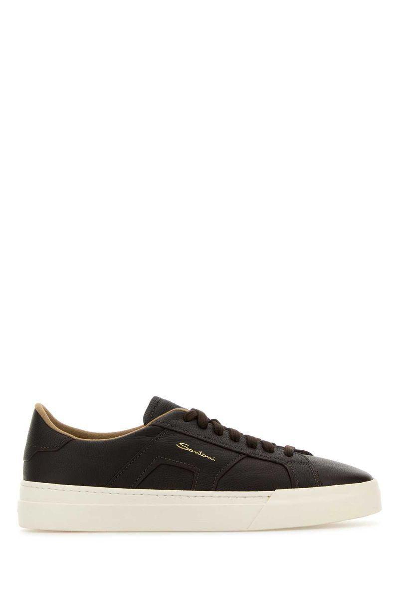 Santoni Dbs Sneakers Shoes in Brown