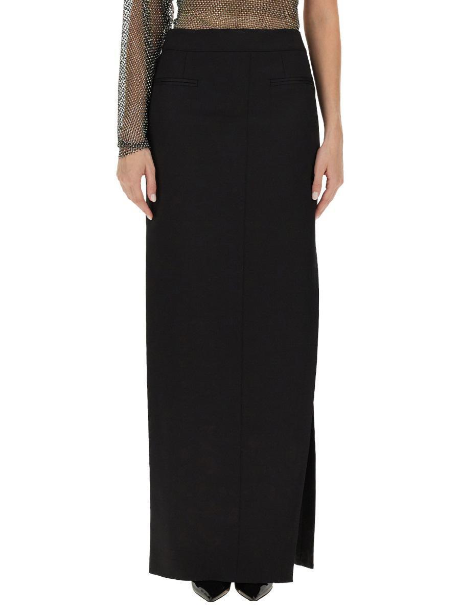 Genny Skirt With Slit in Black