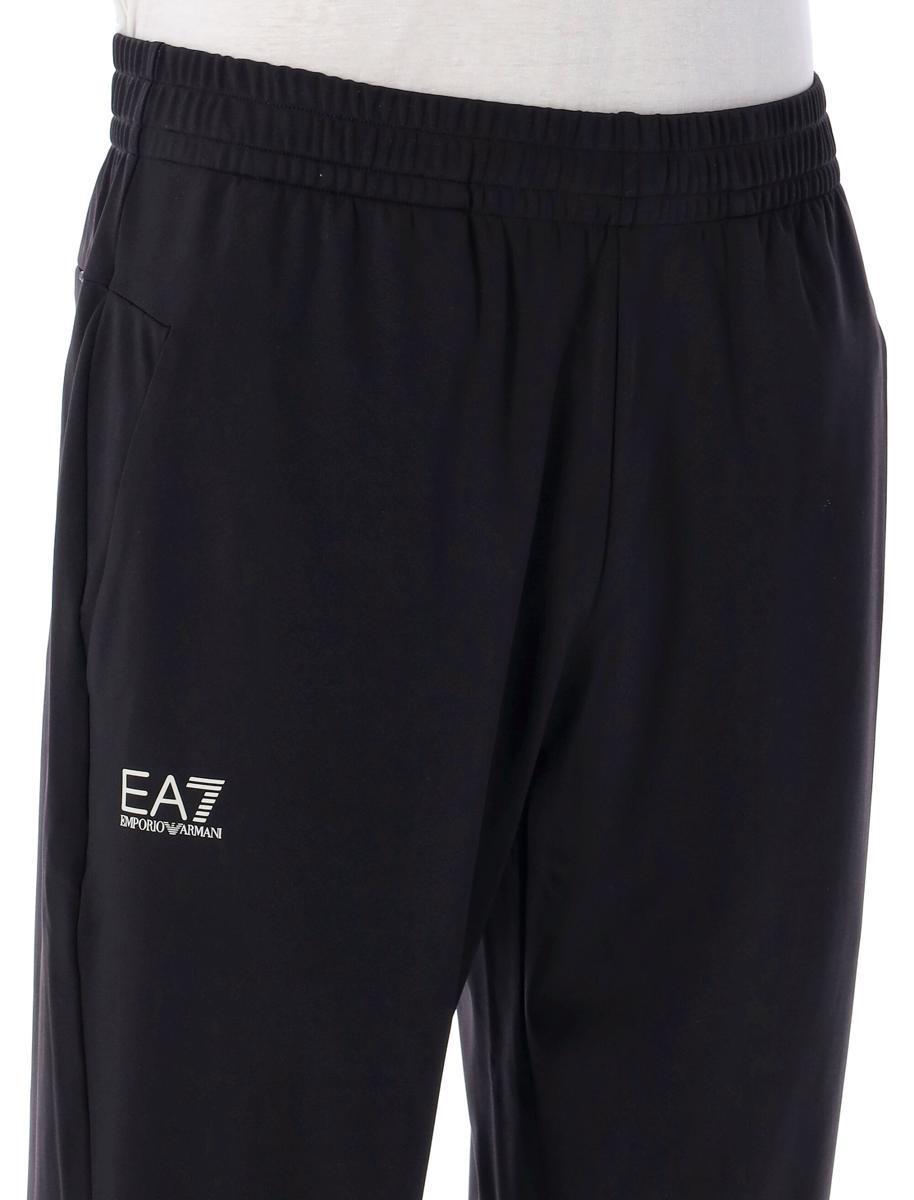 Ea7 Emporio Armani Logo-Printed Tapered Leg Pants