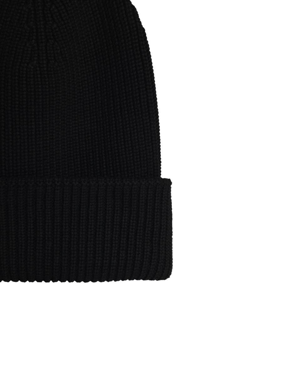 Barrow Black Cotton Blend Beanie in Black