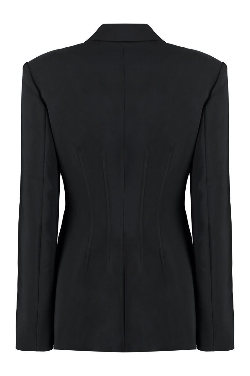 Genny Techno Fabric Jacket in Black