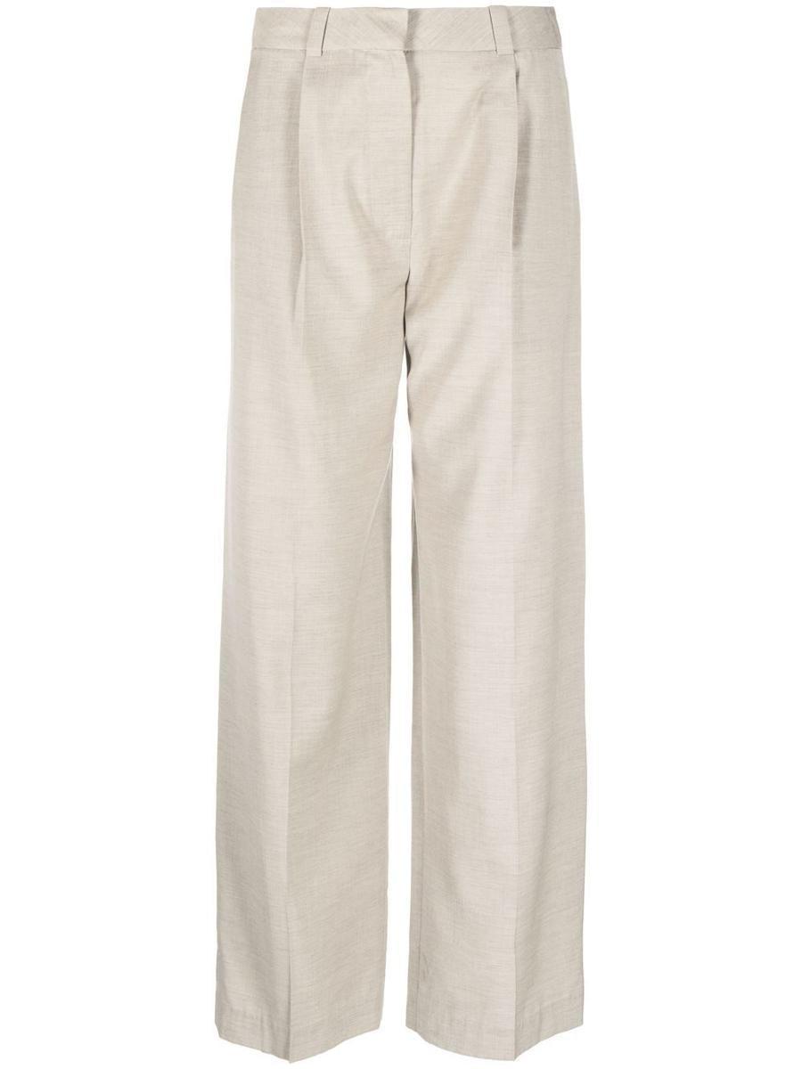 Low Classic Low Rise Trouser Clothing in Melange Beige