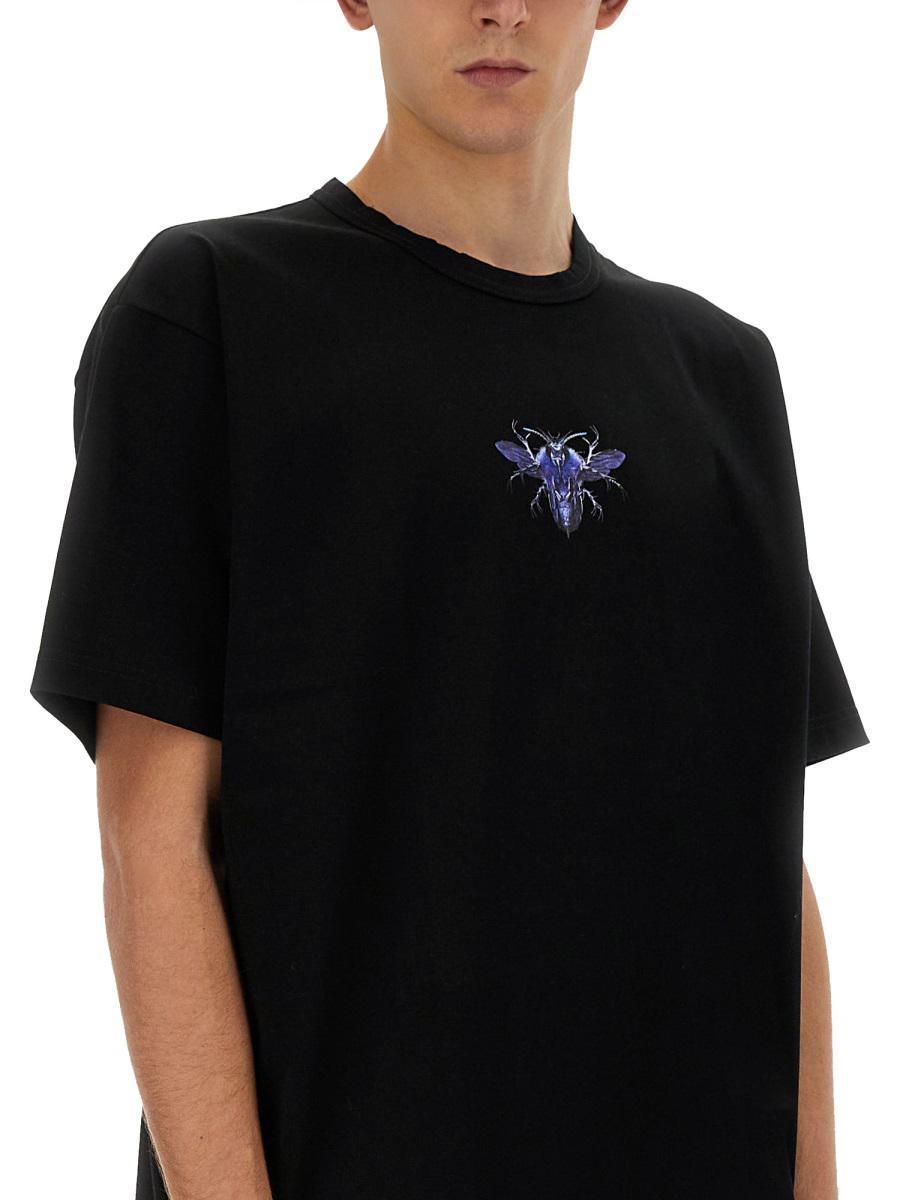 Junya Watanabe T-Shirt With Print in Black