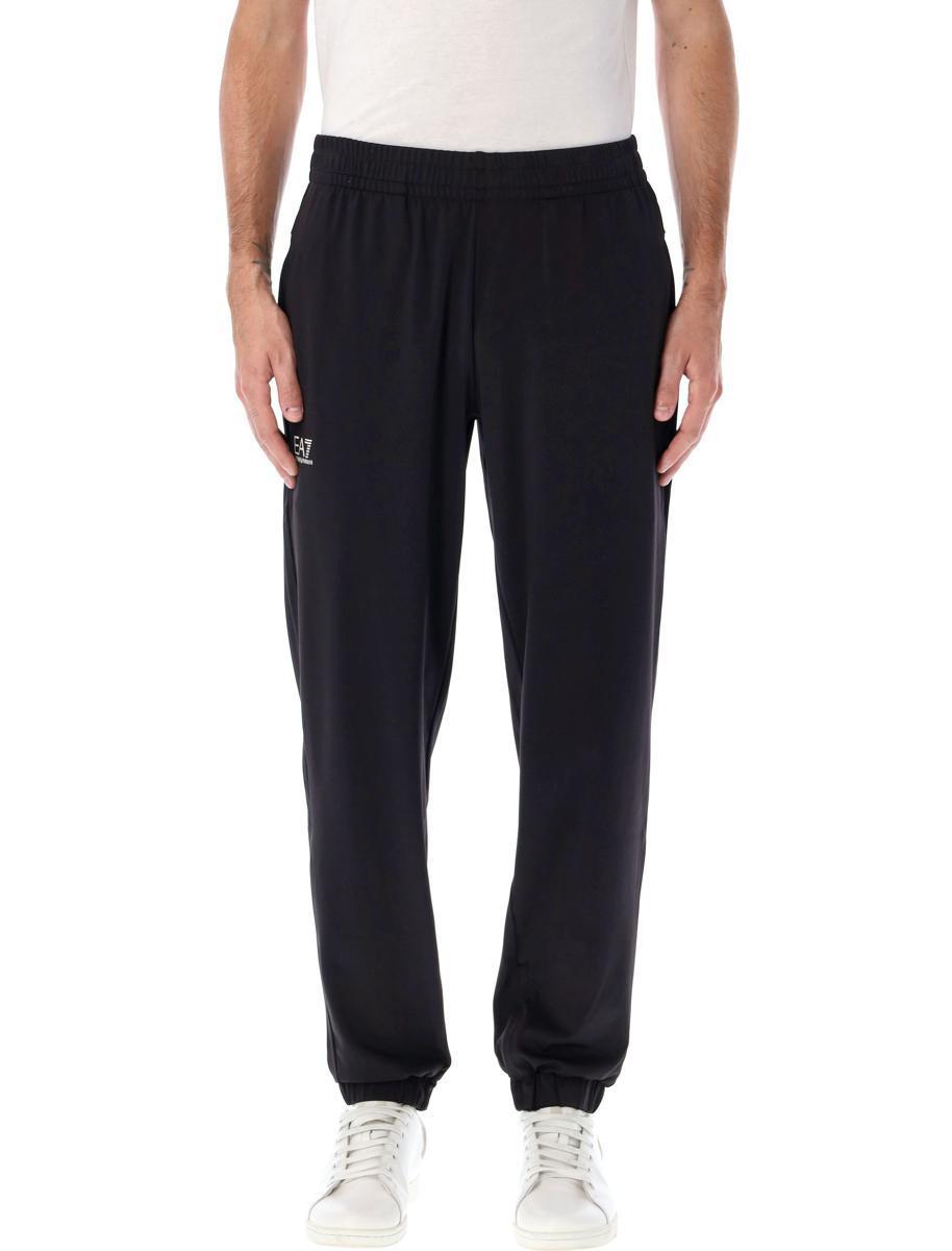 Ea7 Emporio Armani Logo-Printed Tapered Leg Pants