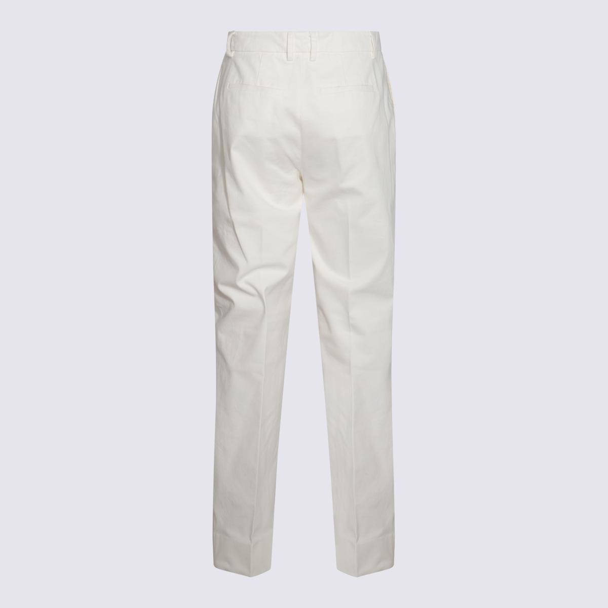 Antonelli White Cotton Pants in White