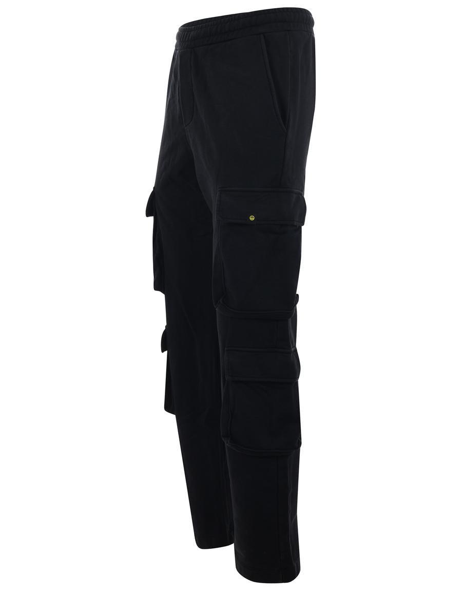 Barrow  Cargo Jogging Trousers in Black