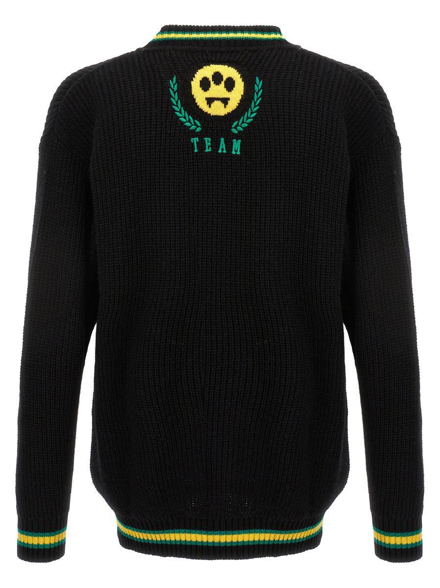 Barrow Logo Embroidery Sweater in Black