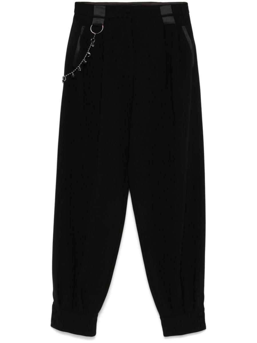 Ea7 Emporio Armani Baggy Fit Trousers in Black