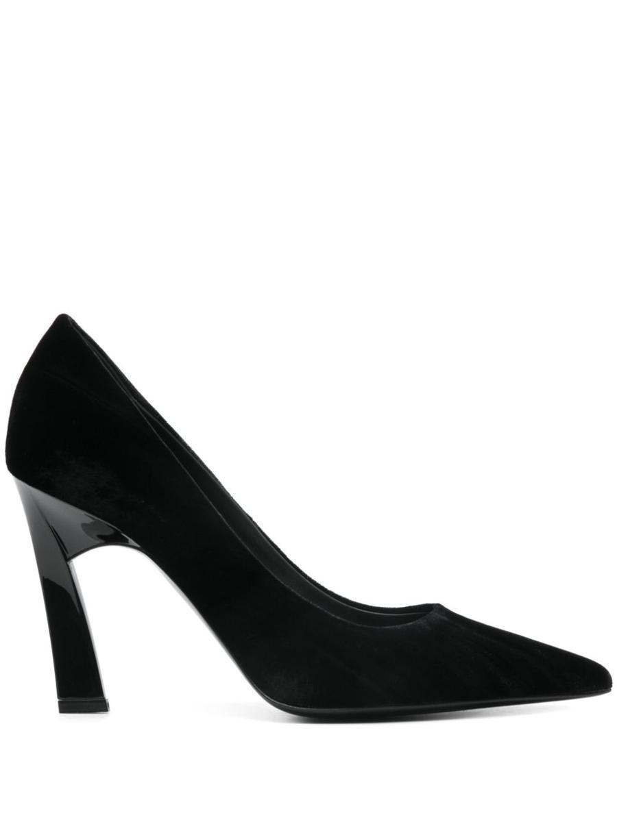 Ea7 Emporio Armani Velvet Pumps in Black