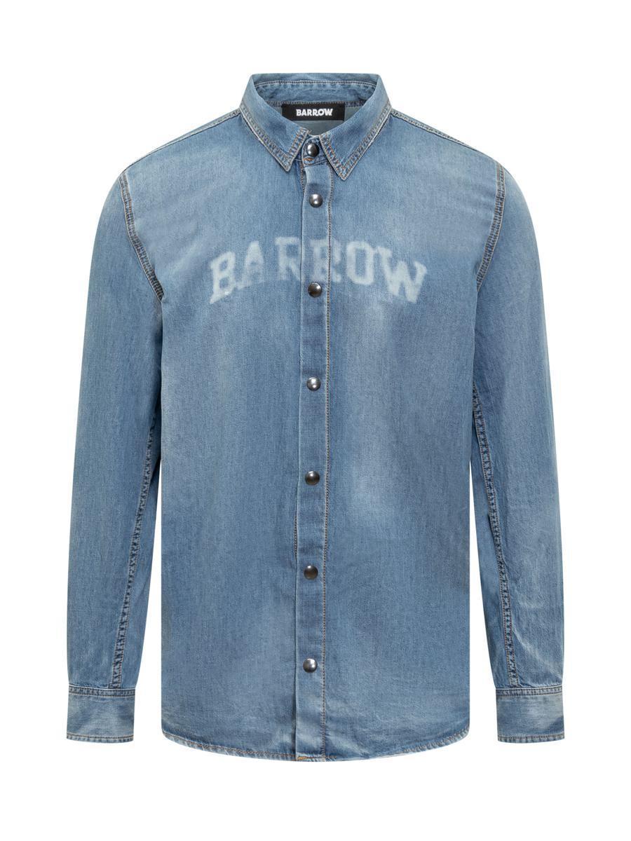 Barrow Denim Shirt in Blue