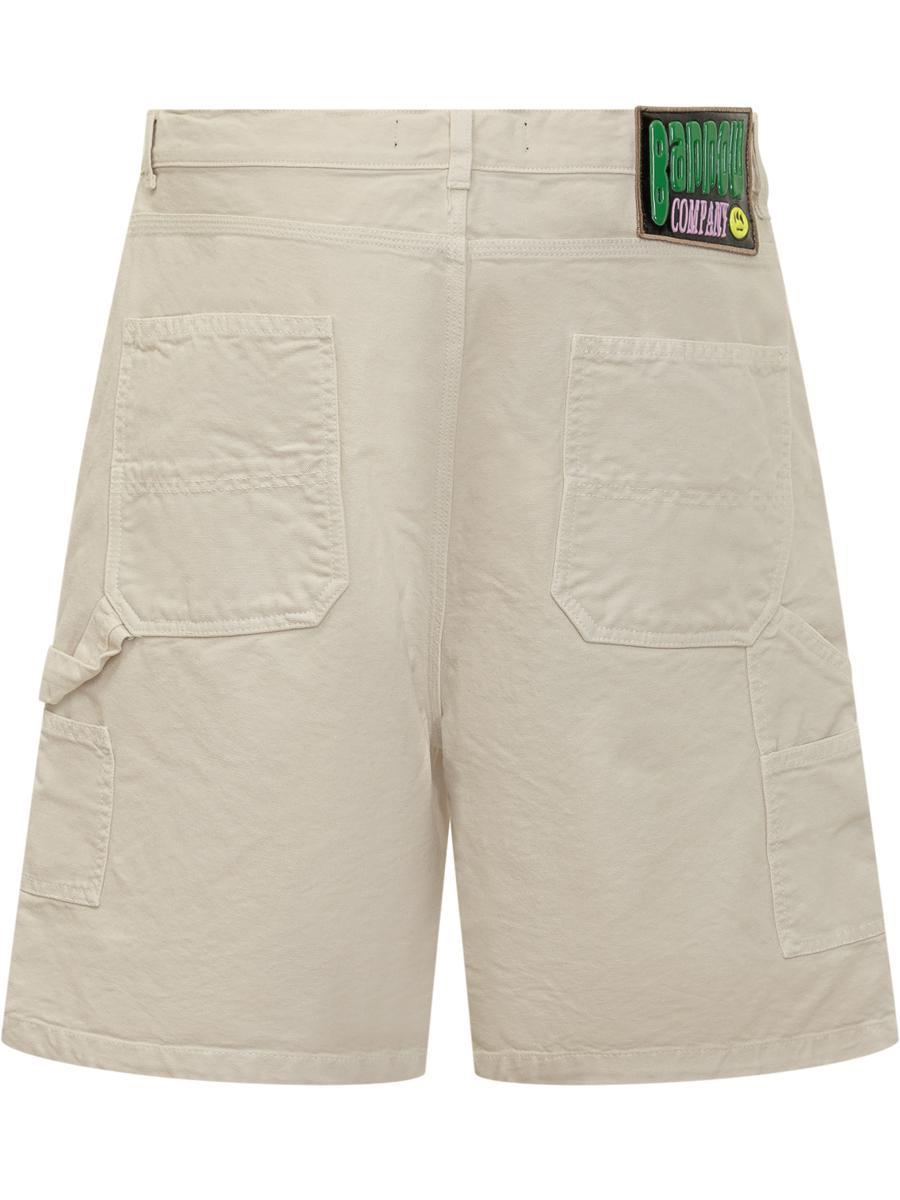 Barrow Canvas Shorts in Beige