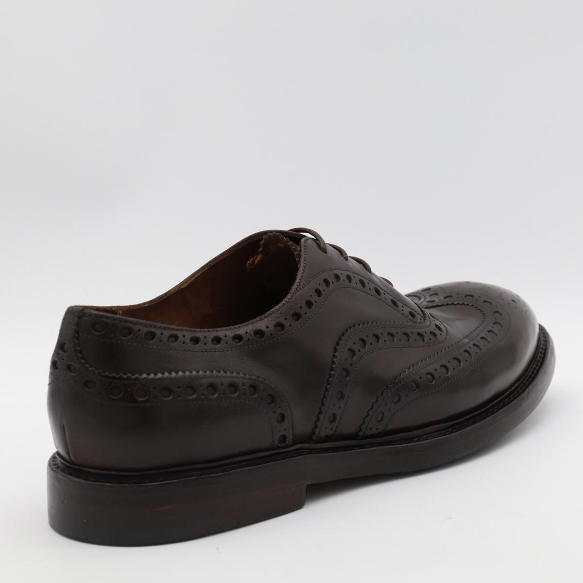 Premiata Black Lace Up Shoes in Chestnut Lav.