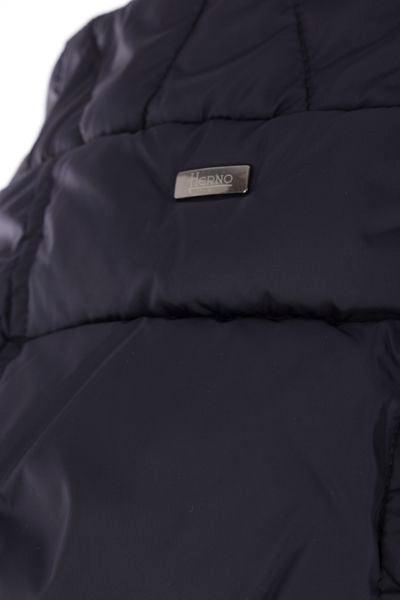 Navy Blue Nylon Puffer Jacket