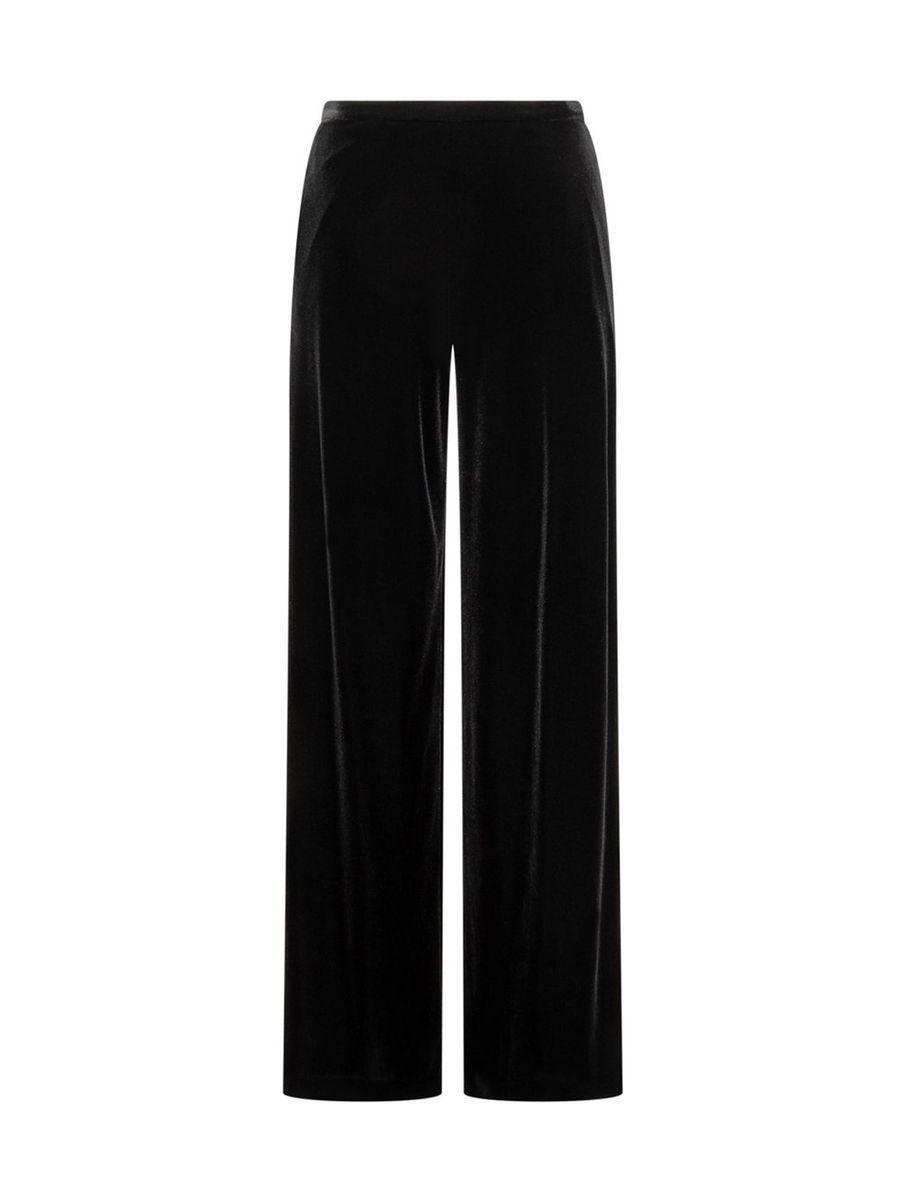 Ea7 Emporio Armani Chenille Trousers in Black