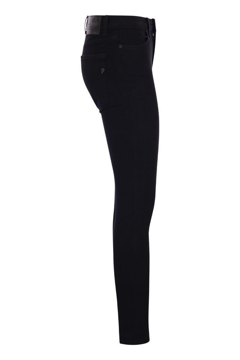 Dondup Iris - Super Skinny Fit Jeans in Black