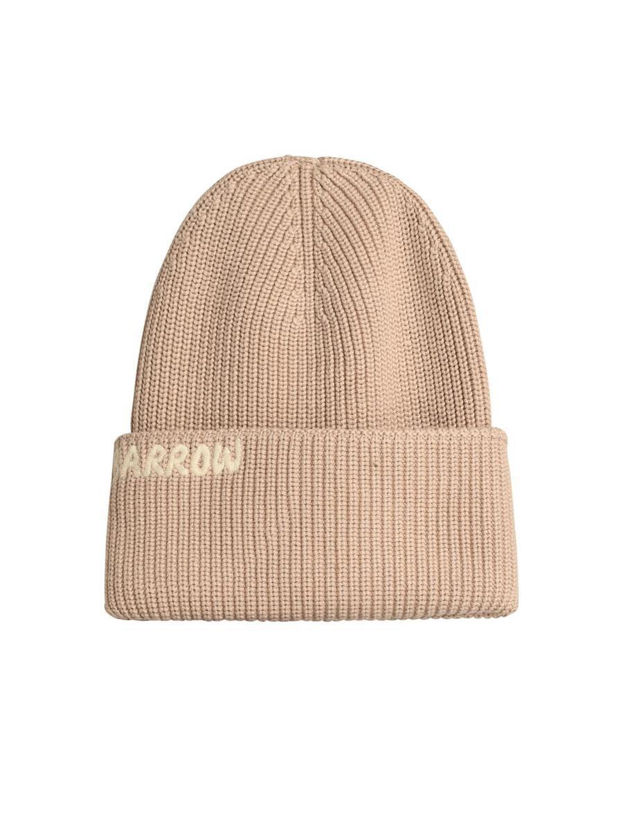 Barrow Beige Cotton Blend Beanie in Beige