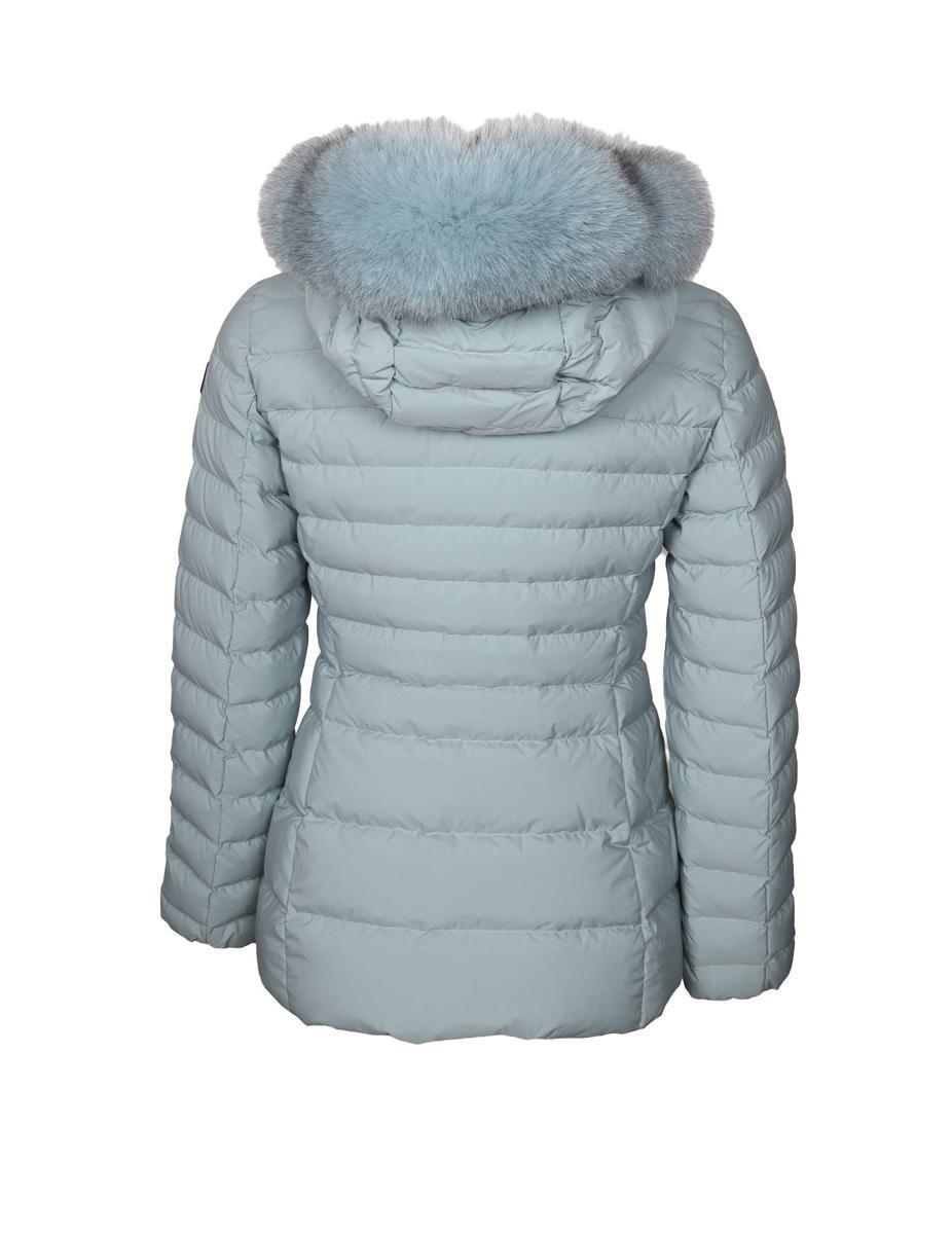 turmalet slim down jacket in nylon with fur