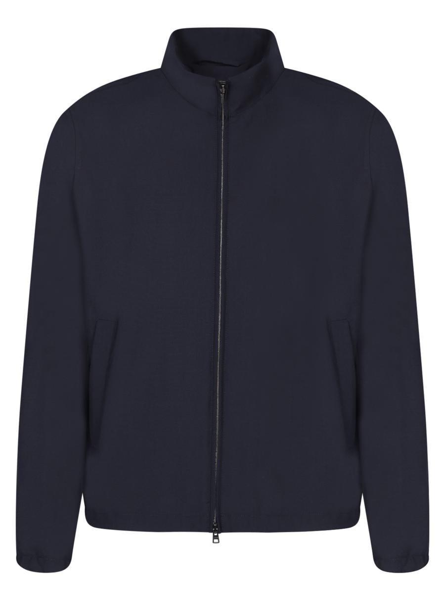 Herno Zip-Up Straight Hem Bomber Jacket