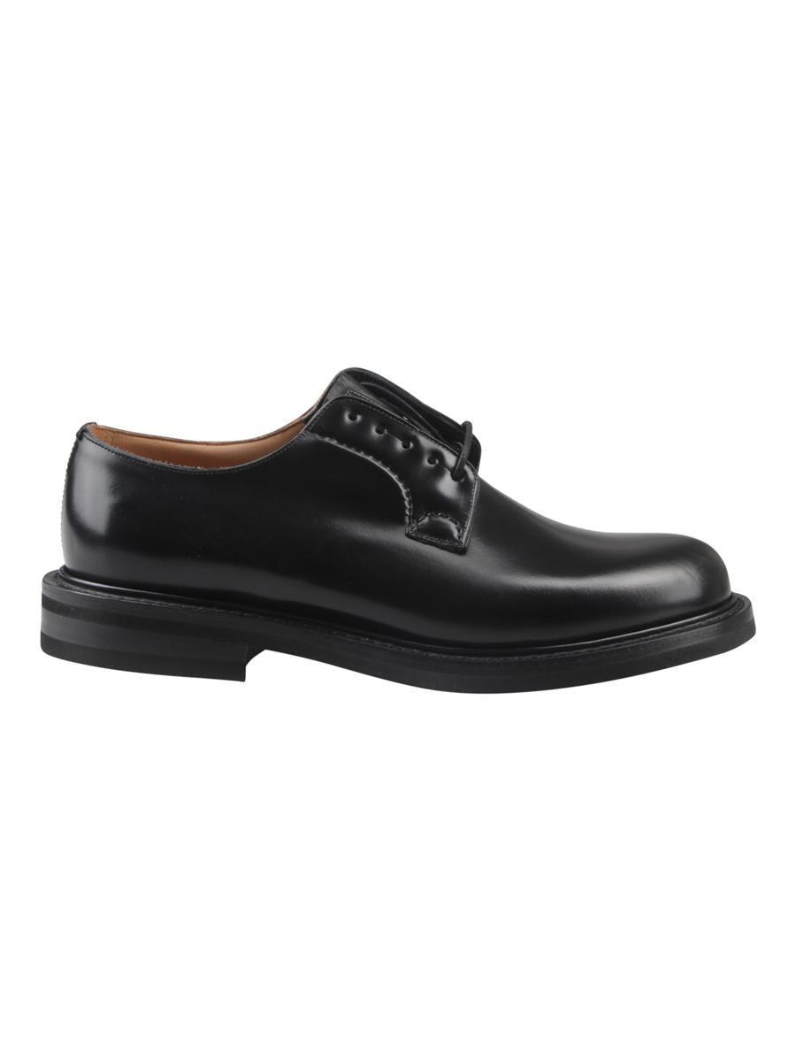 Church'S Shannon Brushed Leather Derby Shoes in Black