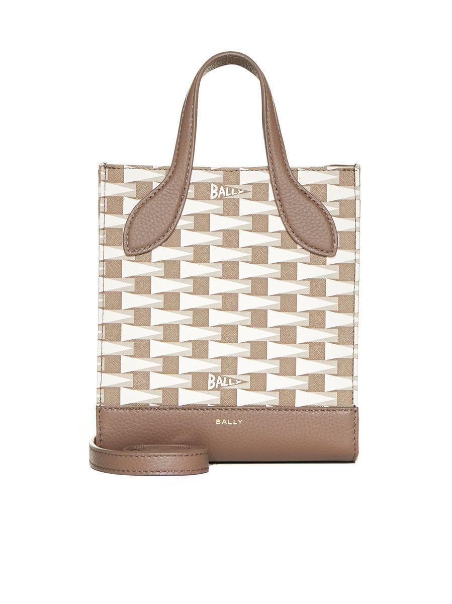 Bally Mini Pennant-Printed Top Handle Bag