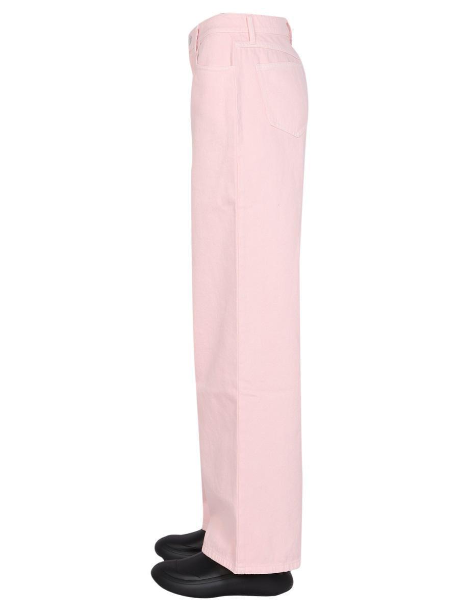 Raf Simons Wide Leg Pants in Pink