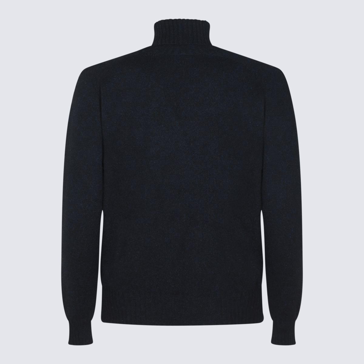 Malo Dark Blue Wool Knitwear in Abissi