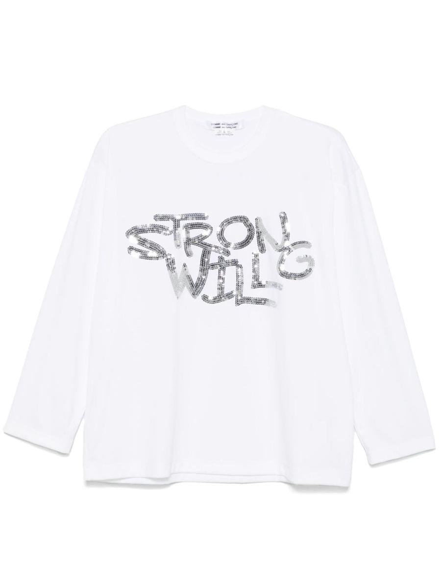 Comme Comme Sequined T Shirt