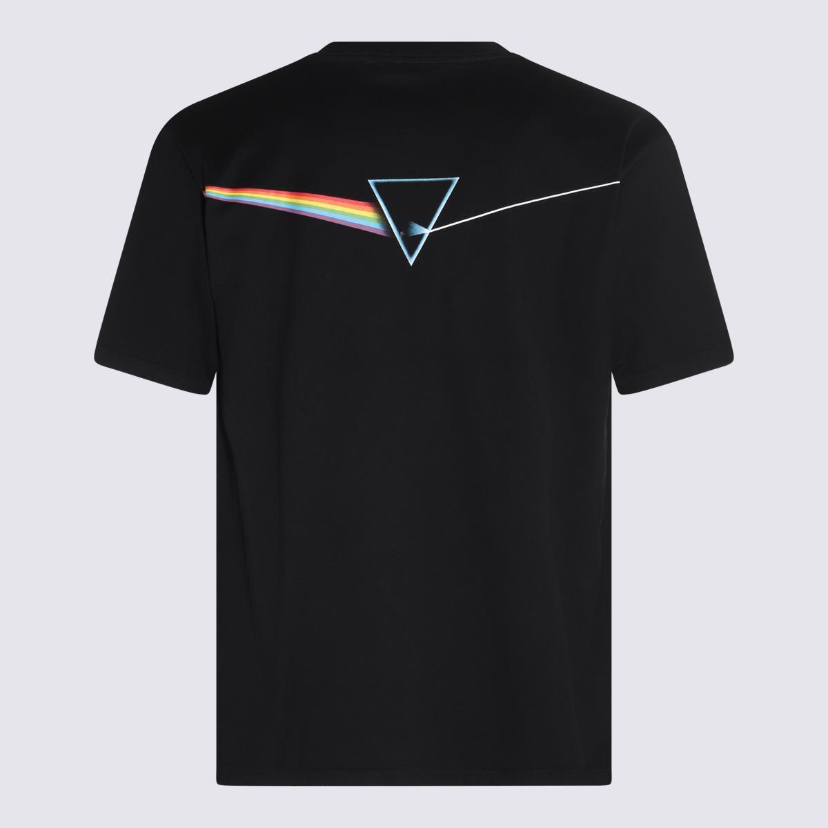 Undercover Black Cotton Pink Floyd T-Shirt in Multicolor