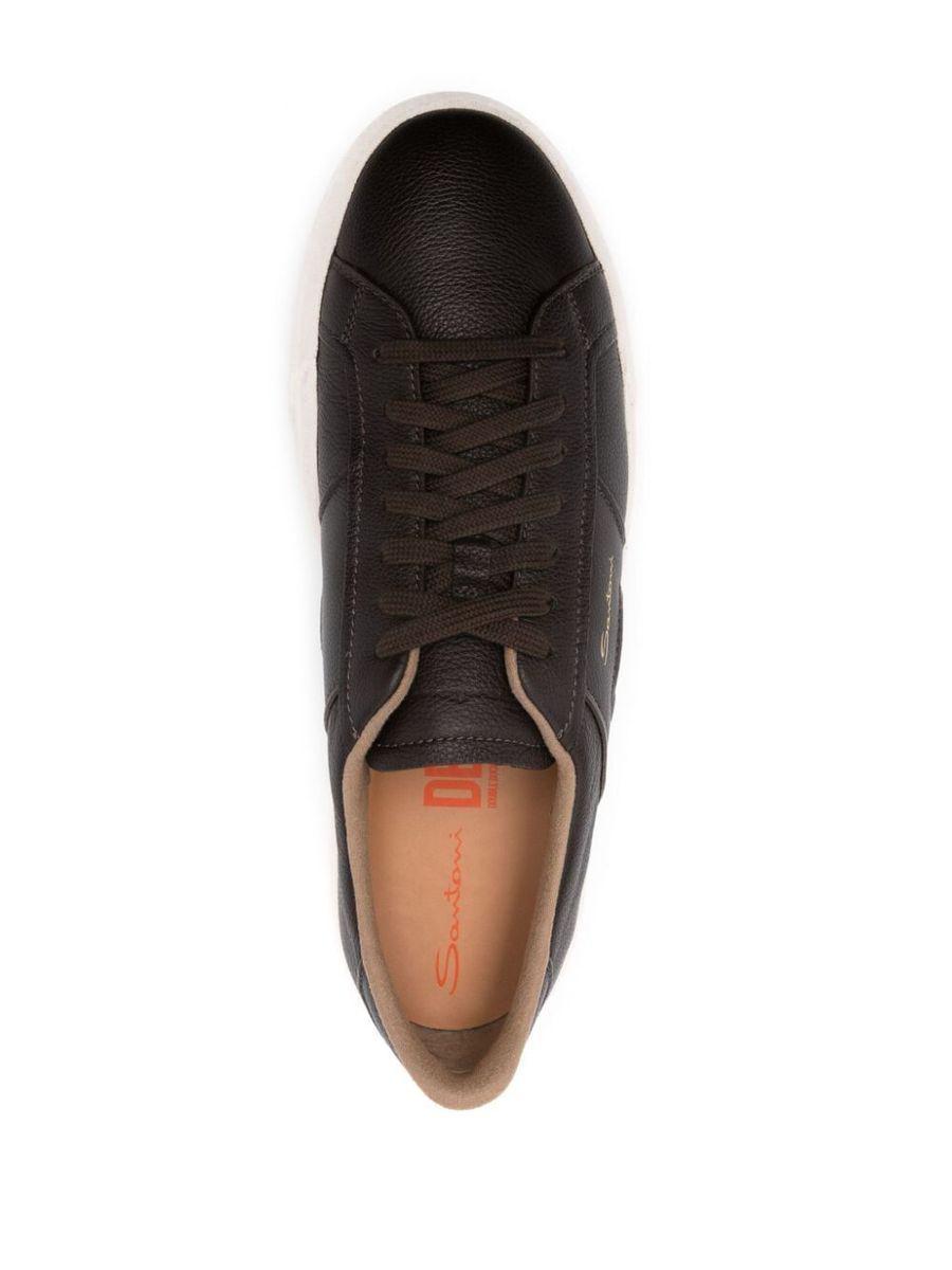 Santoni Dbs Sneakers Shoes in Brown