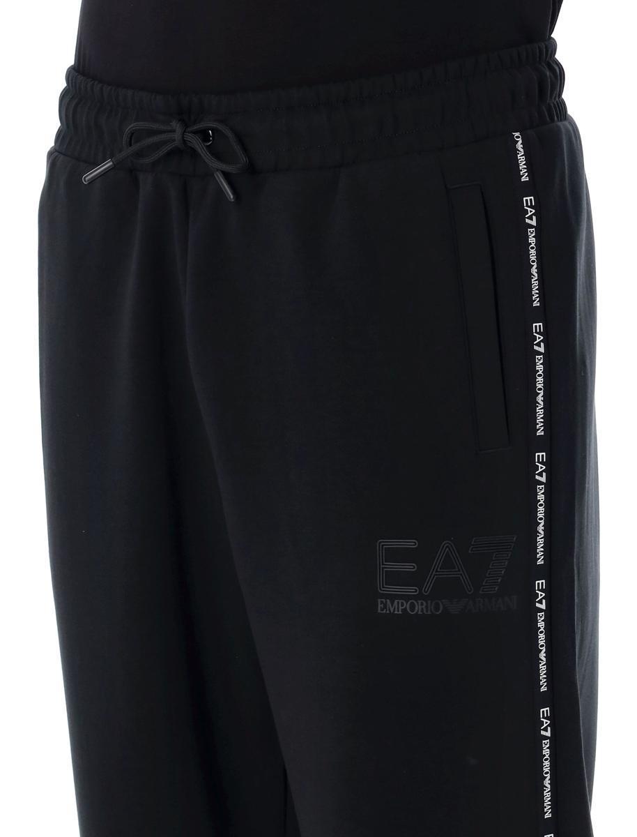 Ea7 Emporio Armani Logo-Tape Tapered Leg Pants