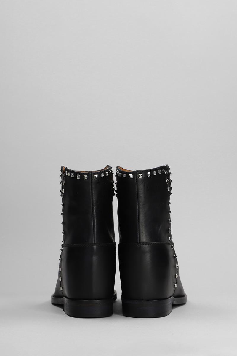 Via Roma 15 Ankle Boots Inside Wedge in Black