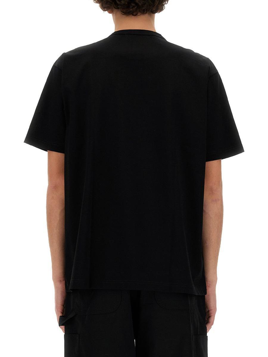 Junya Watanabe T-Shirt With Print in Black