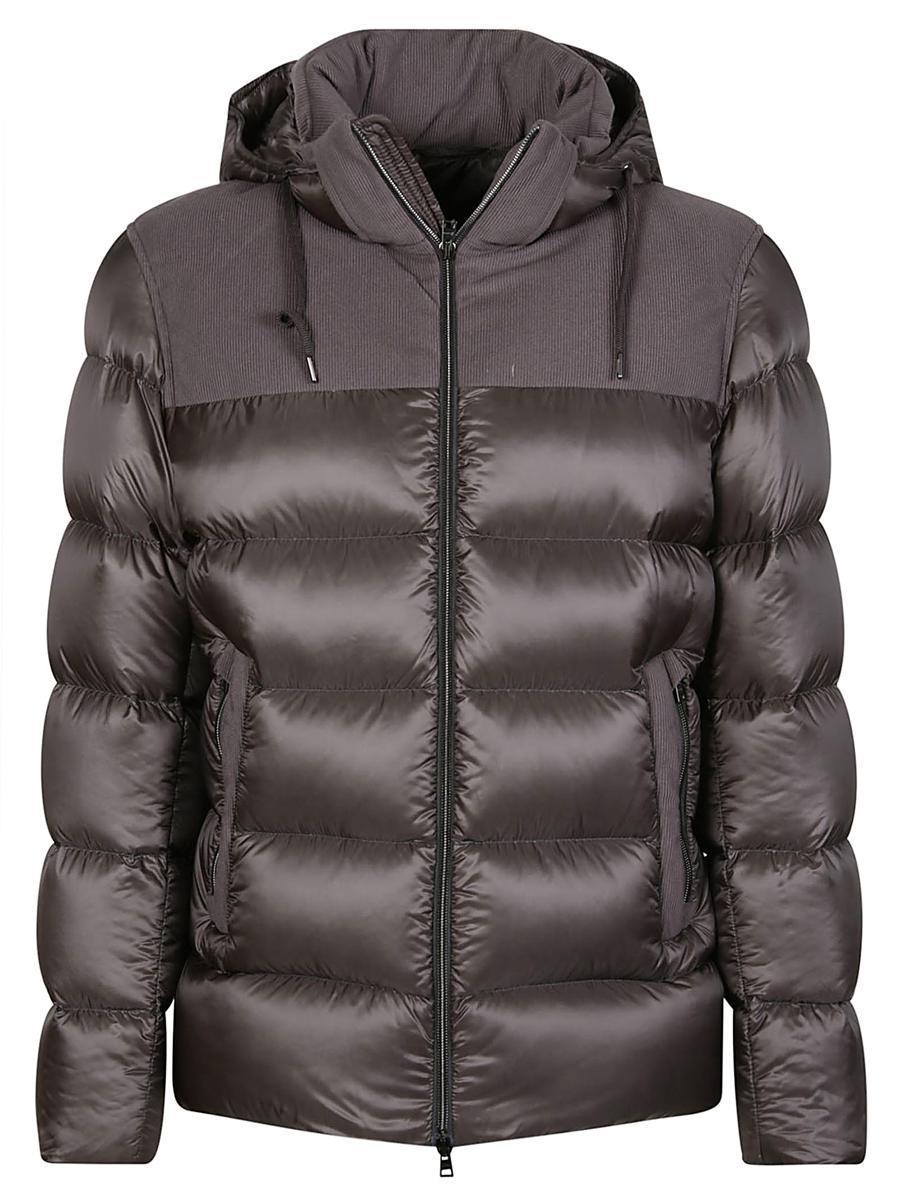 Herno Zip-Up Hooded Down Jacket