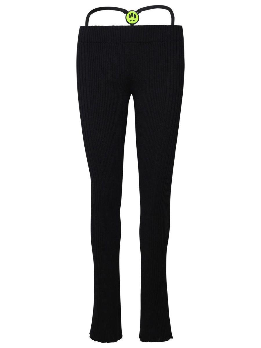 Barrow Black Stretch Logo Leggings in Black