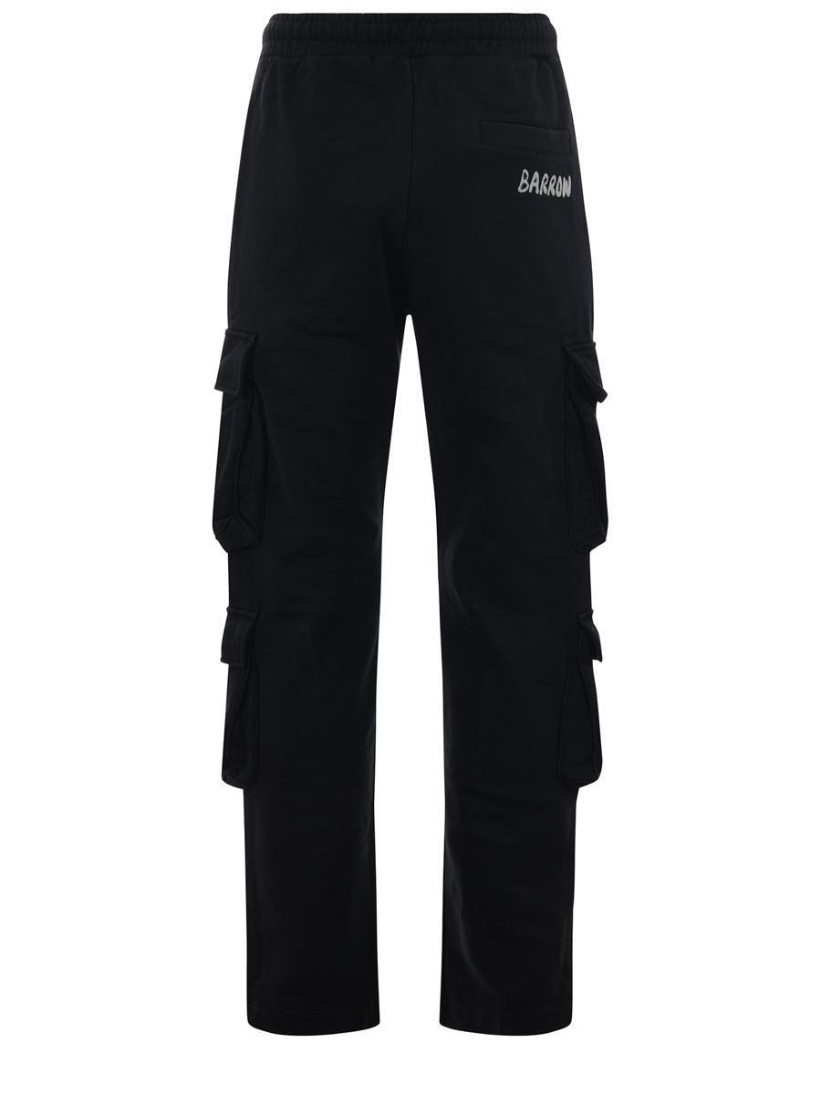 Barrow  Cargo Jogging Trousers in Black