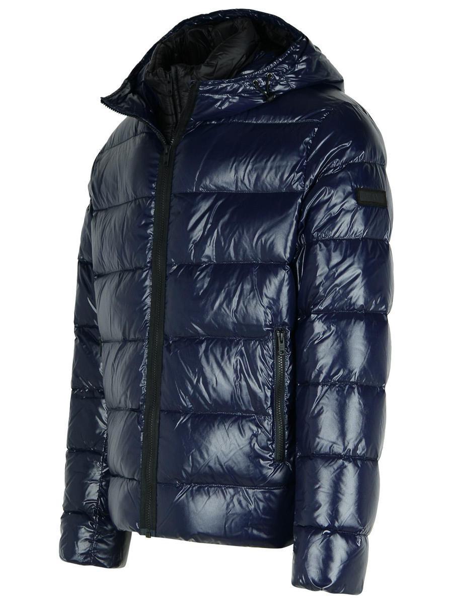 Fay Navy Polyamide Down Jacket in Navy