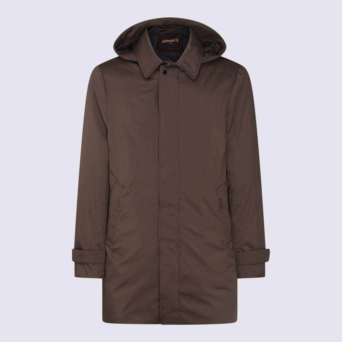 Moorer Brown Coat in Visone