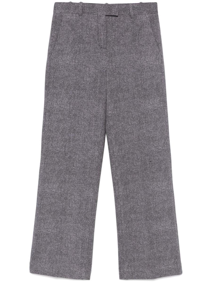 Circolo 1901 Cotton Trousers in Grey